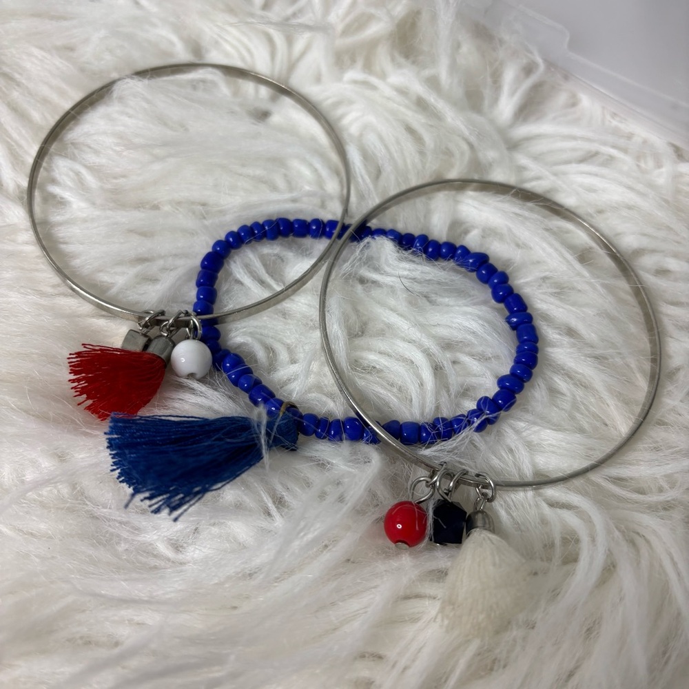 Colorful Beaded Bracelets with Tassels
